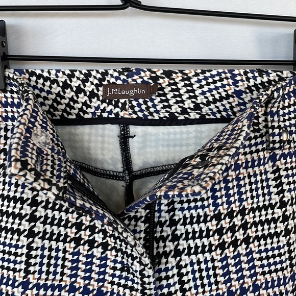 NWOT McLaughlin Plaid Stretchy Pants Size 2 - Picture 7 of 16